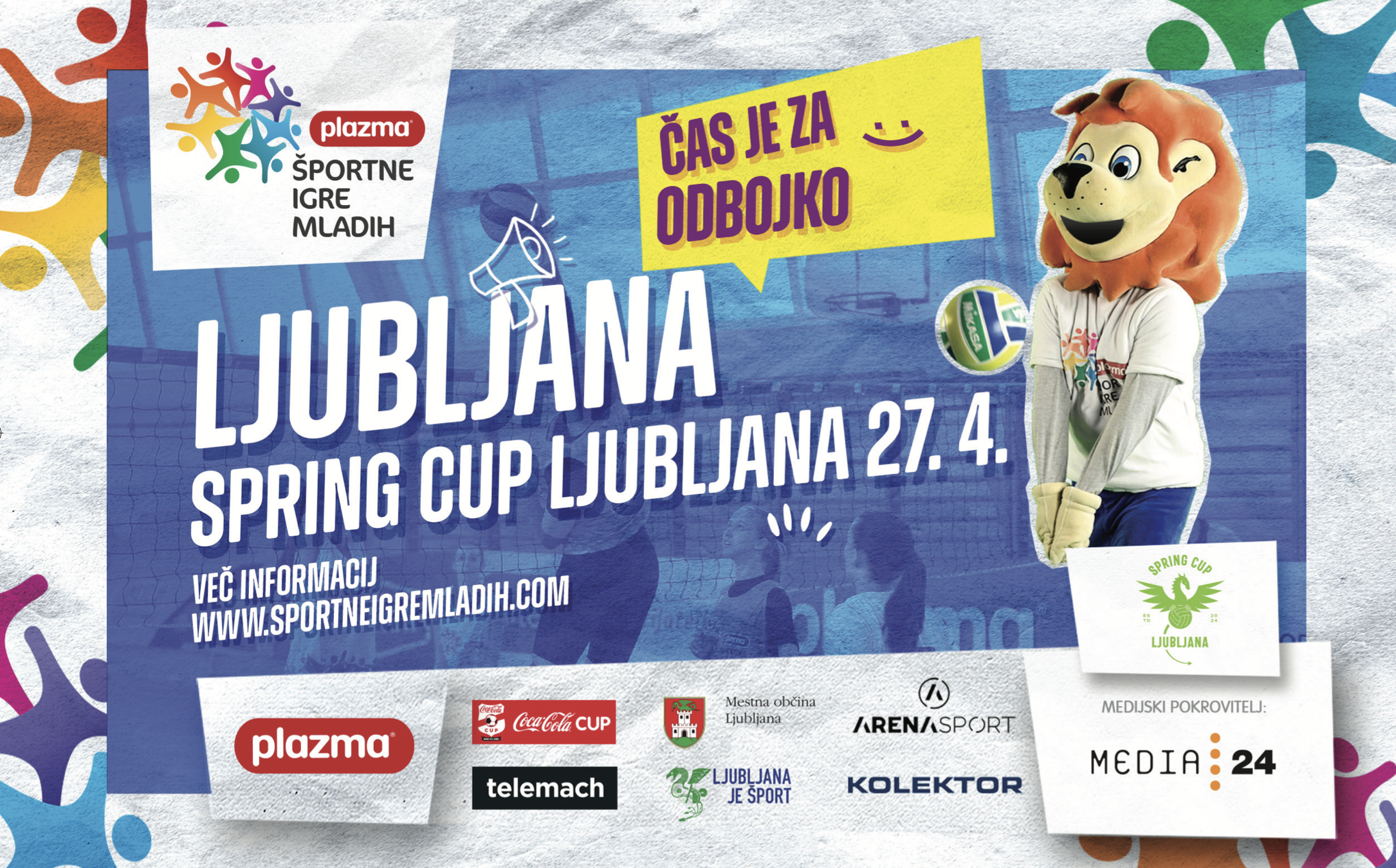 SPRING CUP LJUBLJANA V ODBOJKI SE BO ODVIJAL V SODELOVANJU S PLAZMA ŠPORTNIMI IGRAMI