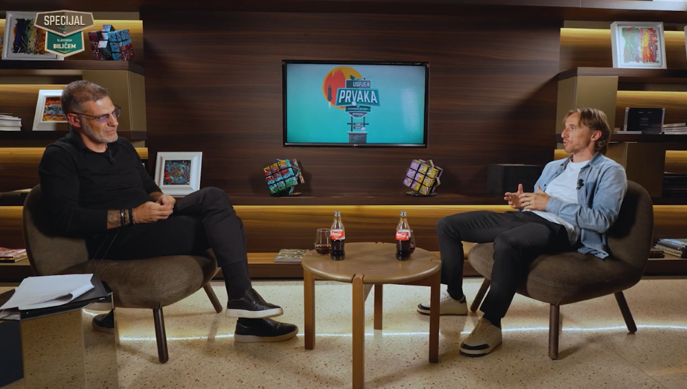 Luka Modrić gostuje v oddaji (Ne)uspeh prvakov pri Slavenu Biliću