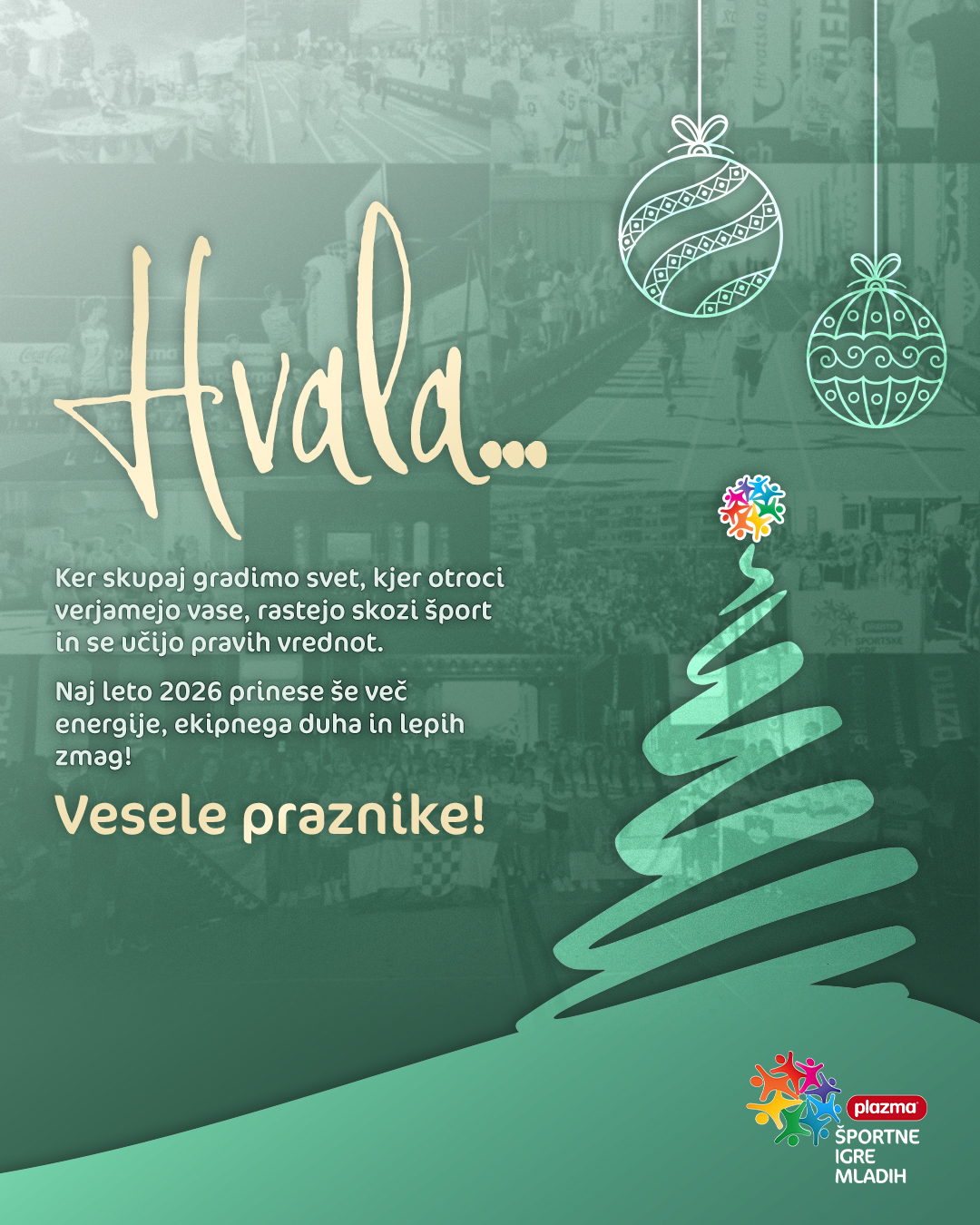 Božično-novoletna čestitka Športnih iger mladih