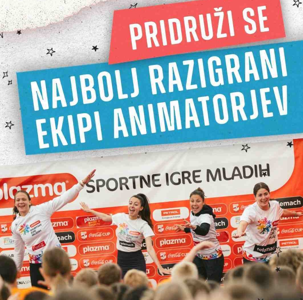 Najbolj razigrana avdicija leta je tukaj – postani animator Športnih iger mladih!