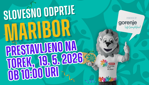 Odprtje 3. sezone Športnih iger mladih v Mariboru prestavljeno na 19. maj